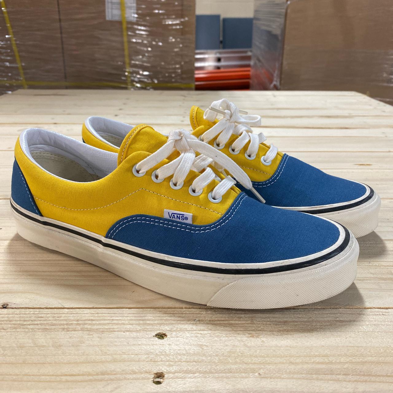 Vans Men's Blue and Yellow Trainers