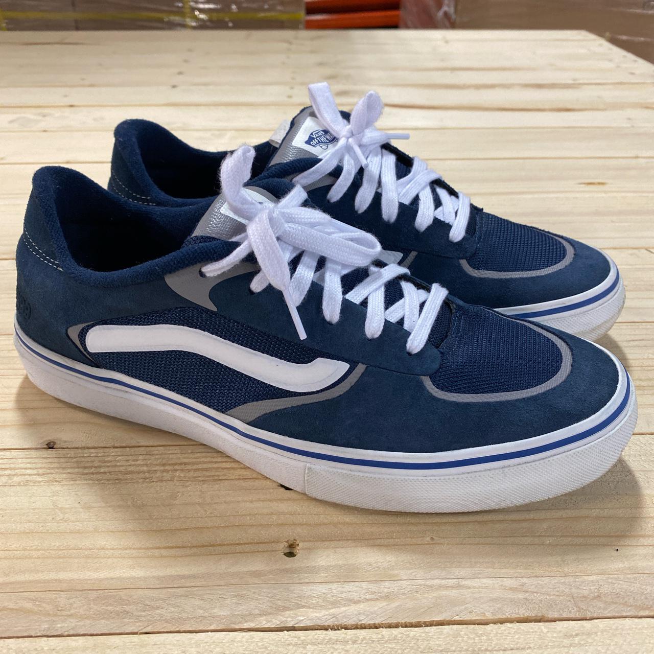 Vans Men's Blue and White Trainers