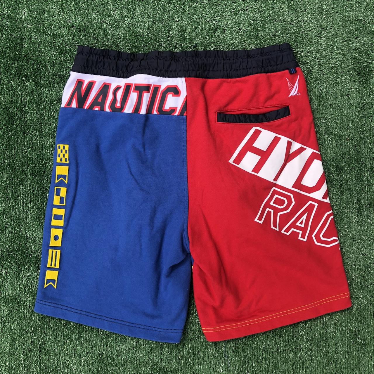 Nautica Mens Sweat Shorts Terry Colorblock Sailing... Depop