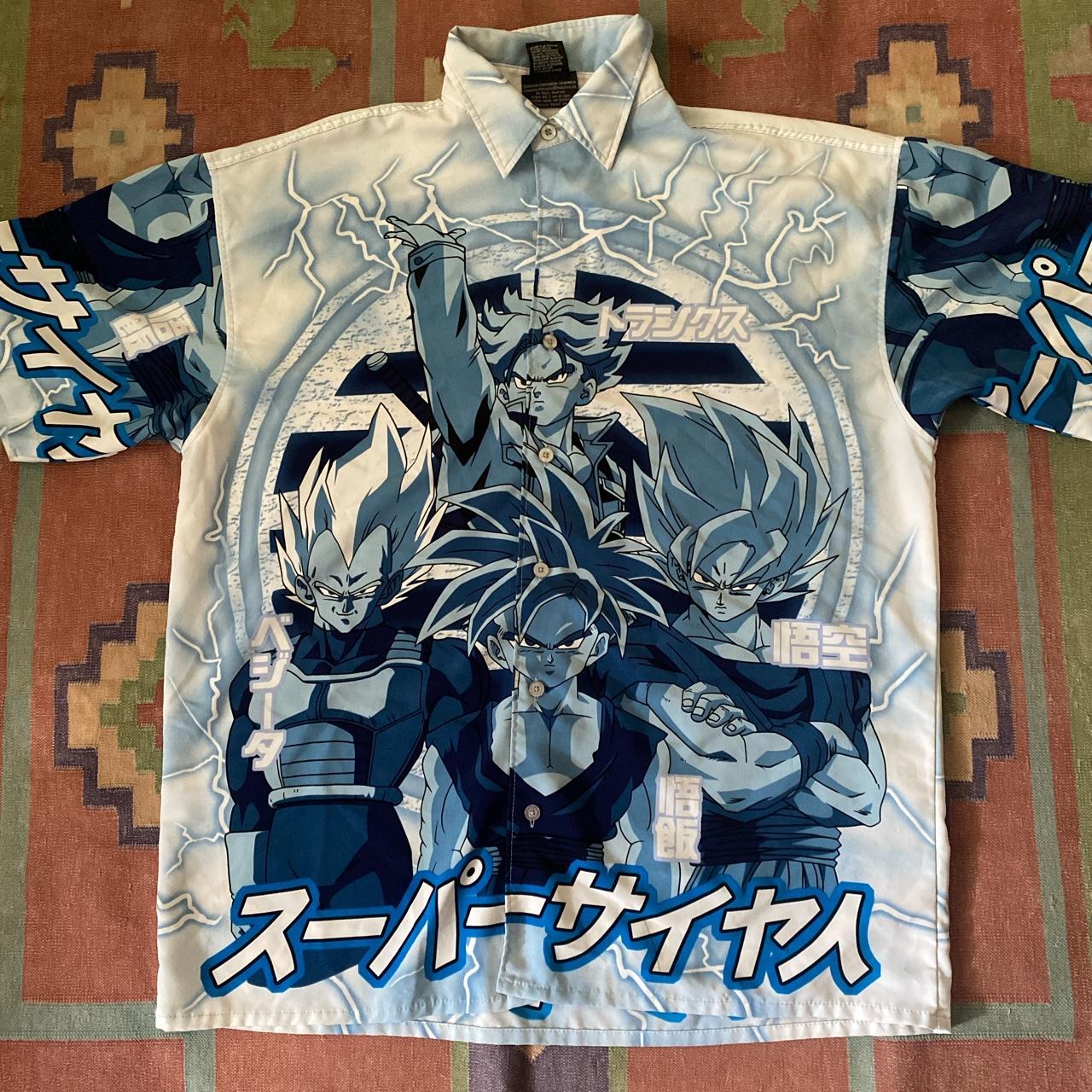 Vintage Y K Dragon Ball Z Polyester All Over Depop