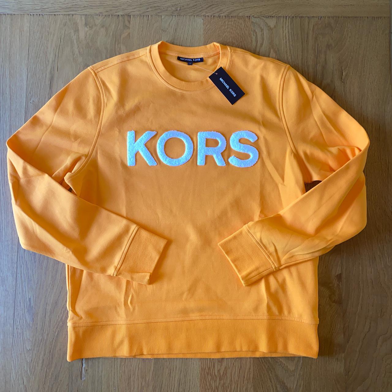 Michael kors t shirt mens orange on sale