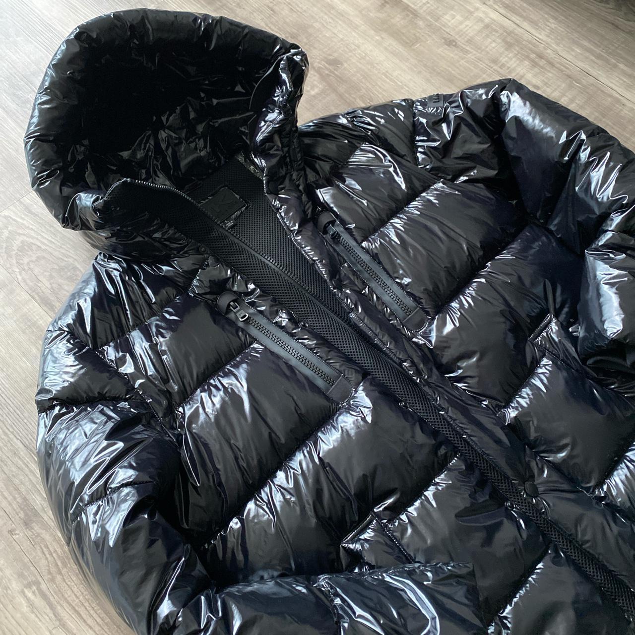 Michael Kors Hooded Puffer Jacket - Glossy Black... - Depop