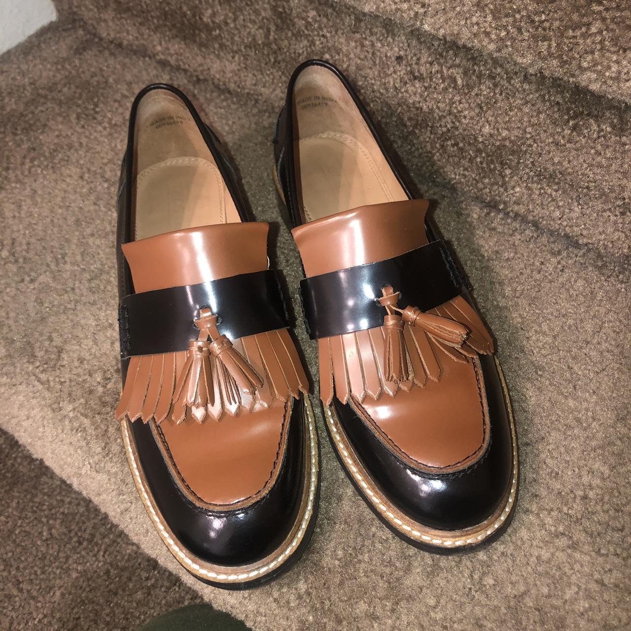 asos leather loafers