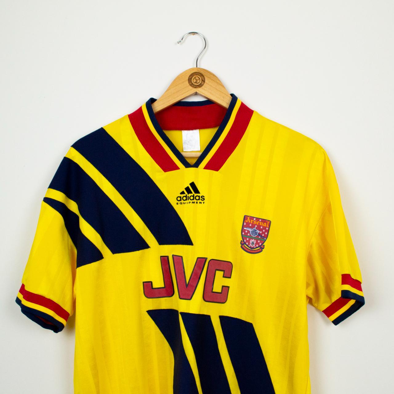 1992-1994 Arsenal JVC home shirt. Vintage Adidas. - Depop