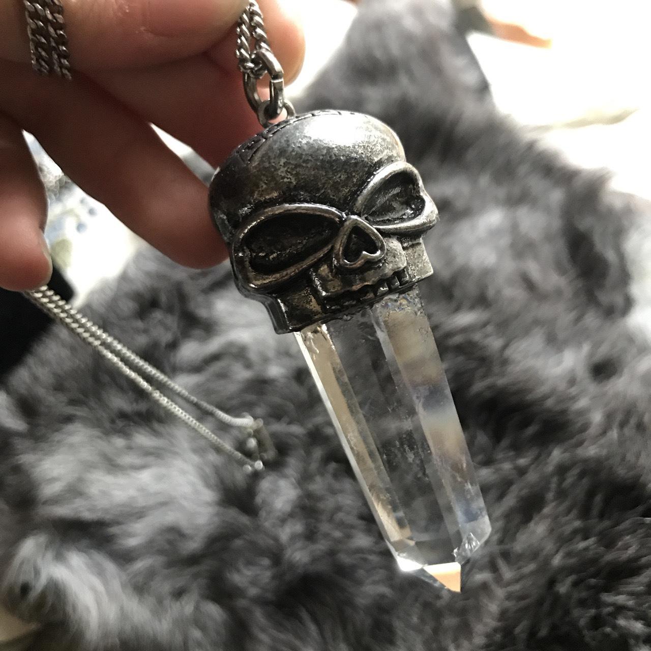 Crystal Skull Pendant With Sterling Silver Chain Gothic Skull - Etsy UK in  2023 | Skull pendant, Skull jewelry, Swarovski skull