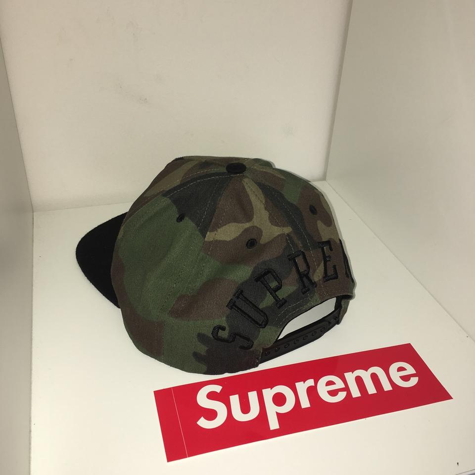 Supreme x champion camo hat Barely worn, in great... - Depop