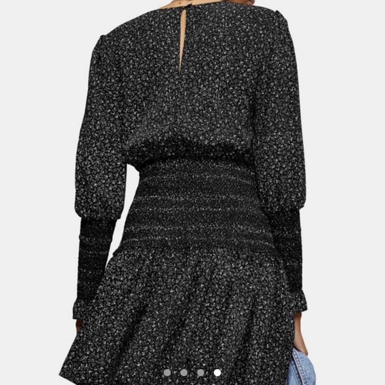 Women's Black and White Dress Depop