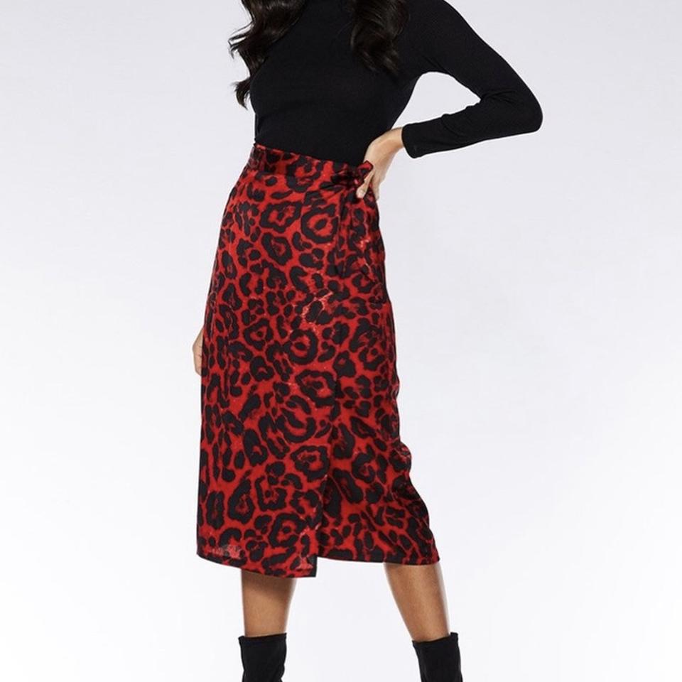 quiz leopard skirt