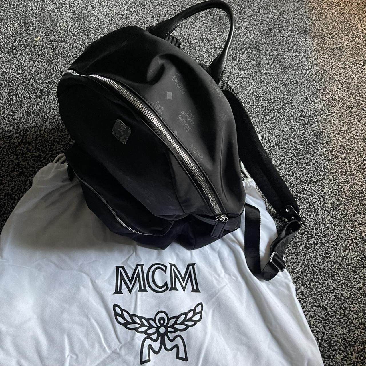 Mcm nylon backpack sale