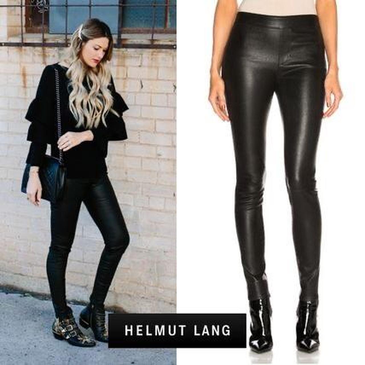 Helmut lang leather legging sale