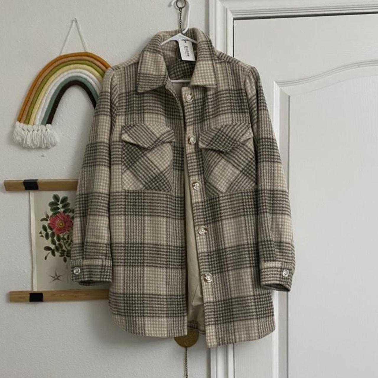 brand new flannel oversized jacket Depop