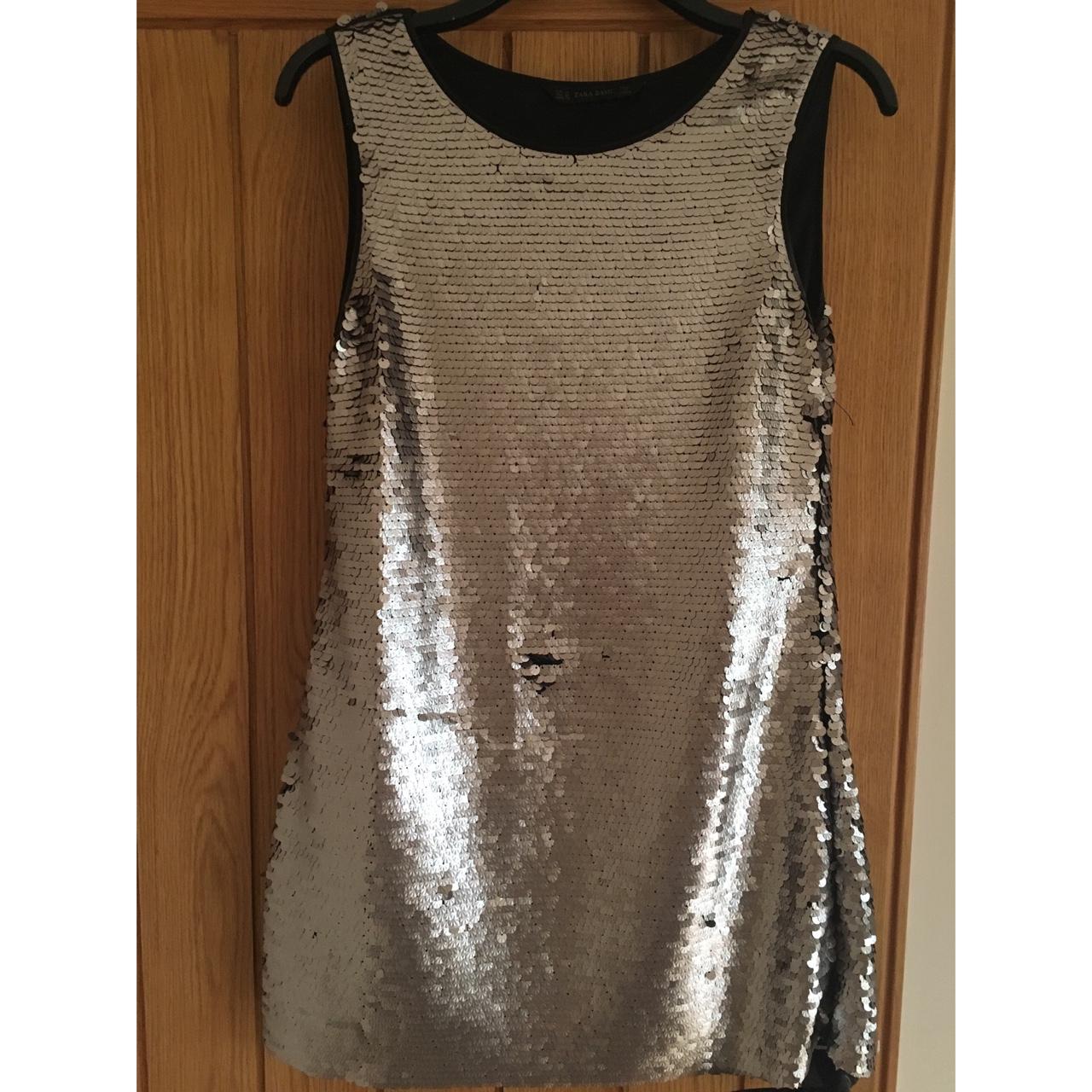 Zara sequin basic dress! Bought 2 years ago, worn... - Depop