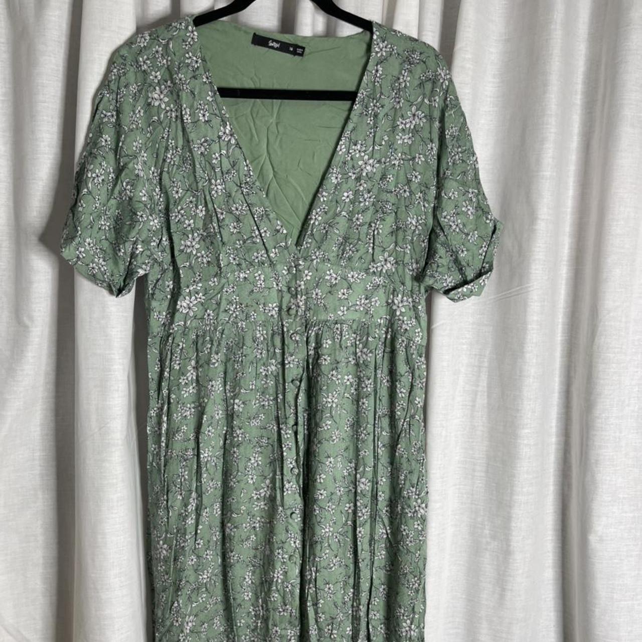 Flower green dress From SPORTSGIRL - Depop