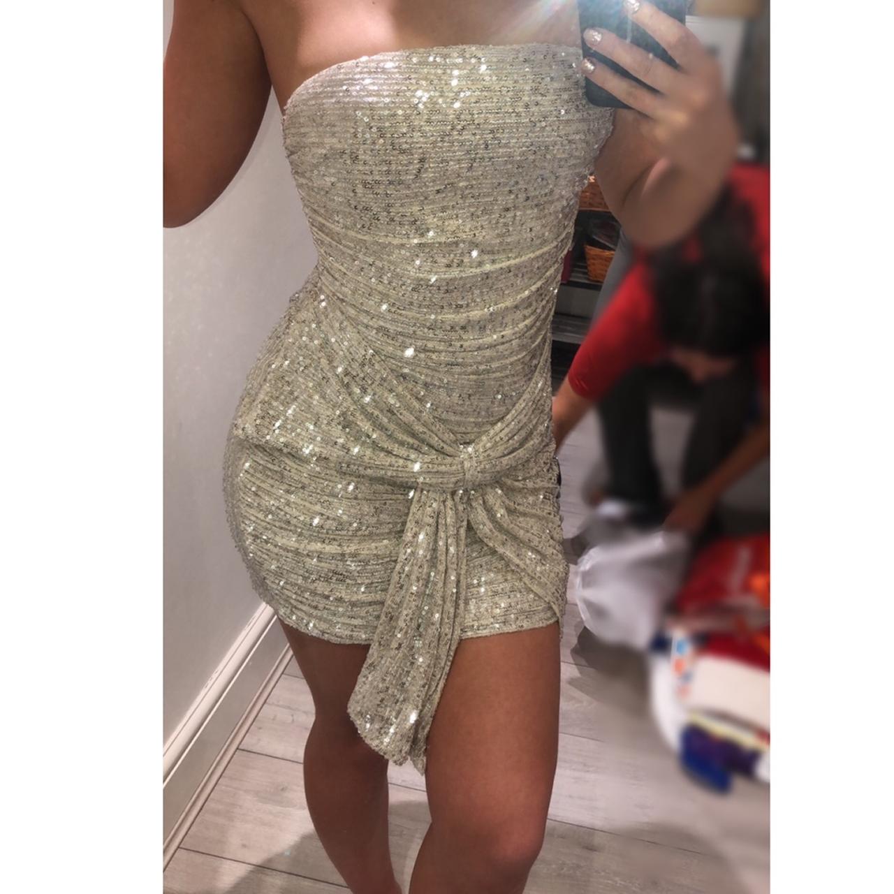 Silver club clearance dress