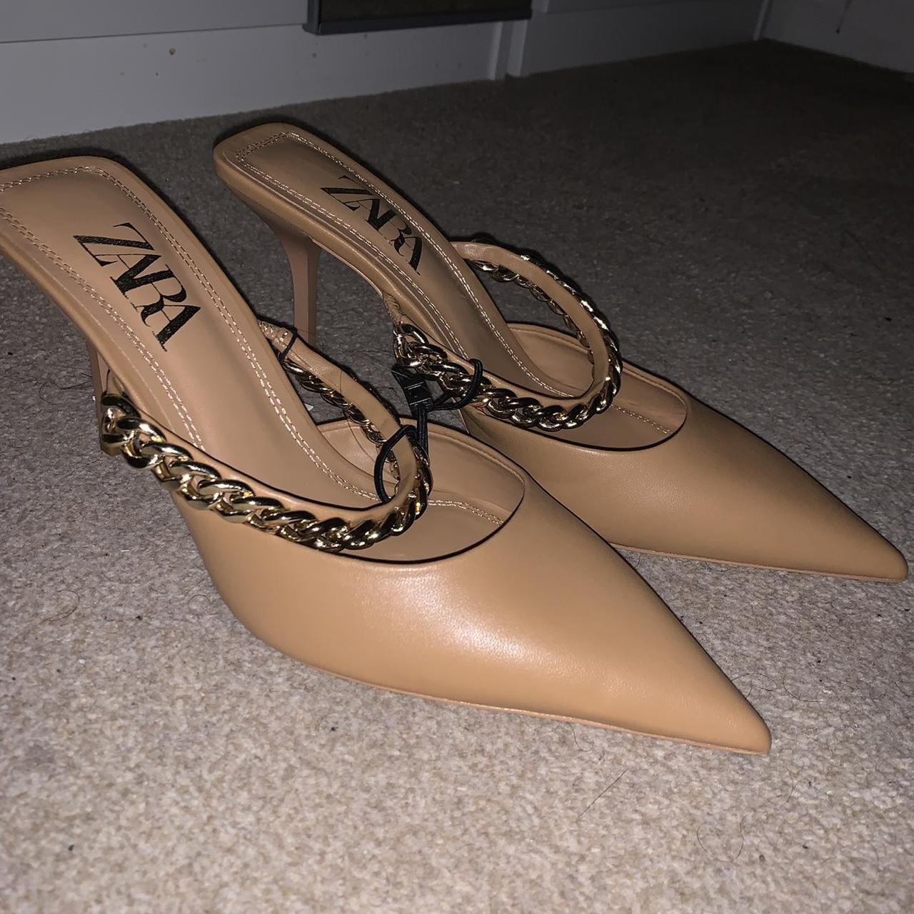 Product Image 1 - Zara nude mule heels
Size: UK