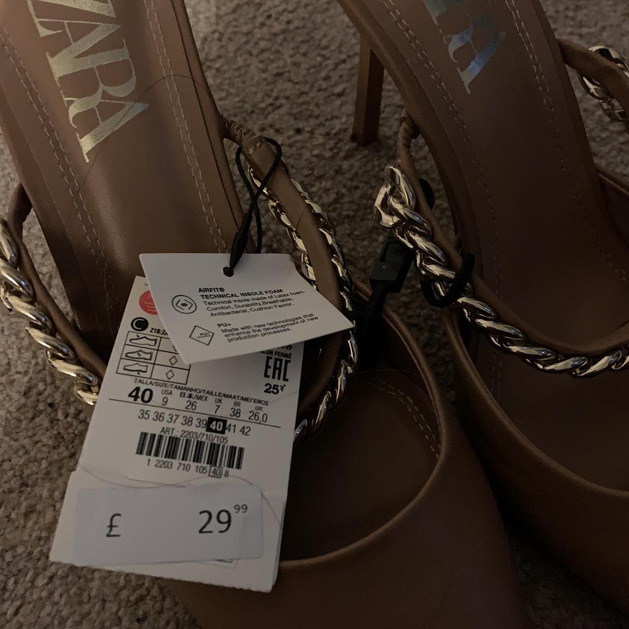 Product Image 2 - Zara nude mule heels
Size: UK