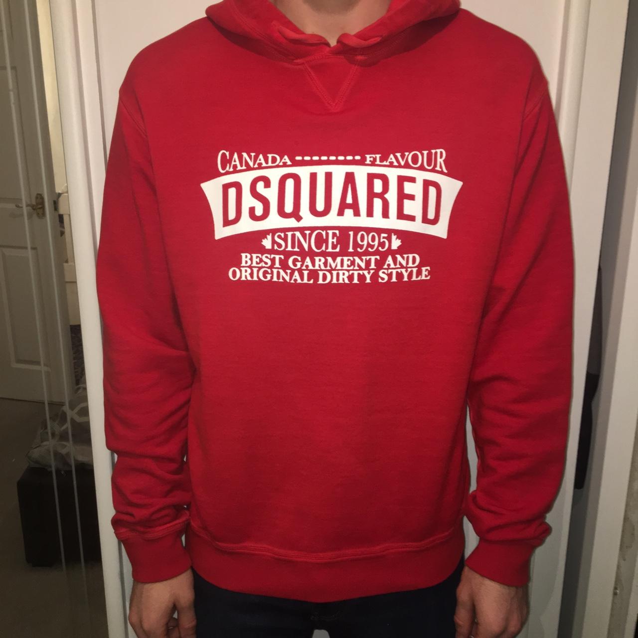 Dsquared hoodie cheap red