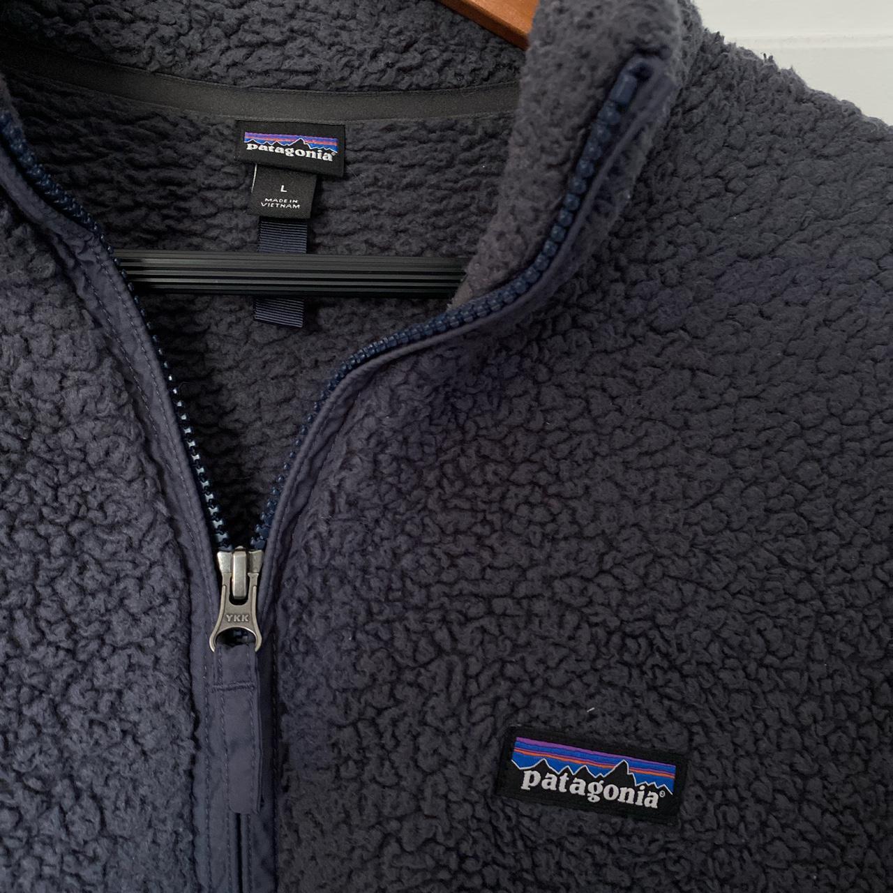 grey fuzzy quarter zip