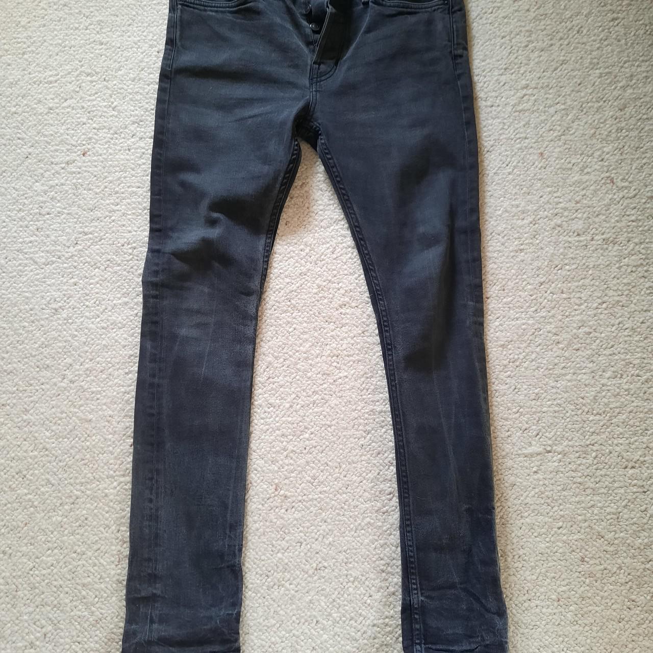 Allsaints cigarette jeans in washed black denim.... - Depop