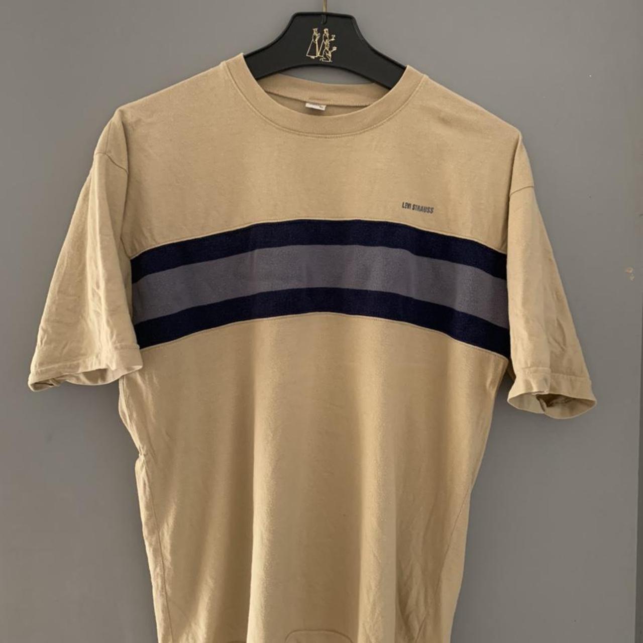 Levi Strauss Beige Vintage T Shirt (Oversized fit).... - Depop