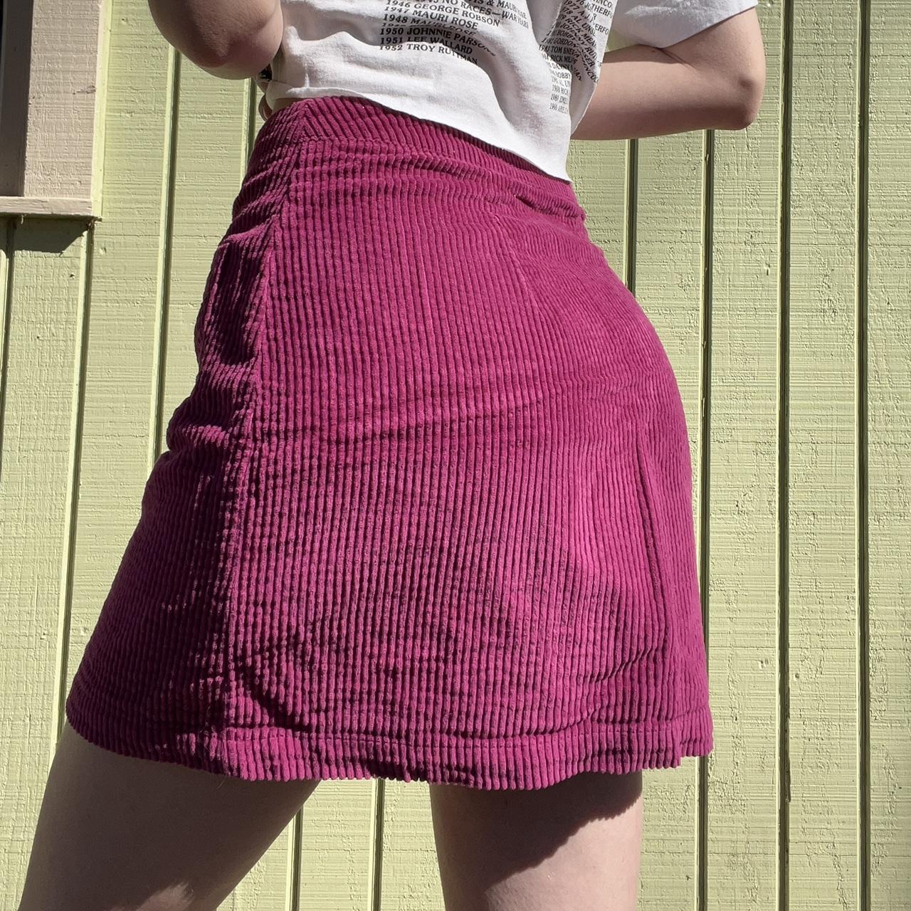 Wild Fable Women's Pink and Purple Skirt | Depop