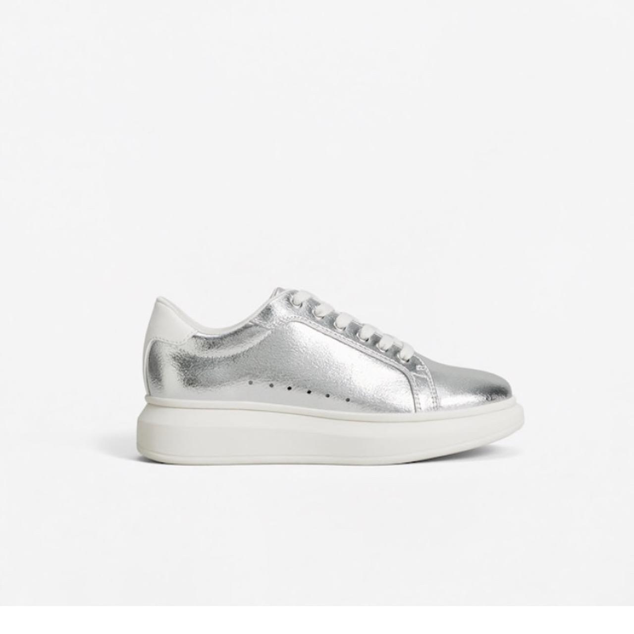 silver platform trainers uk