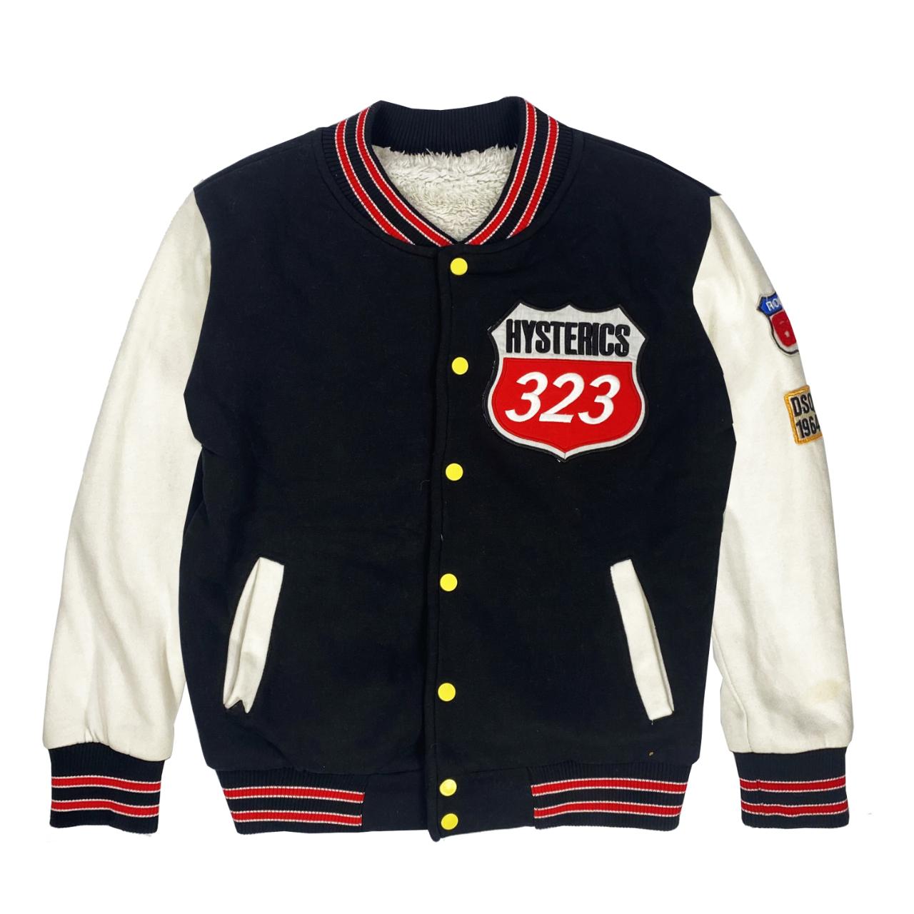 Hysteric Glamour Varsity Jacket INFORMATION colour... - Depop