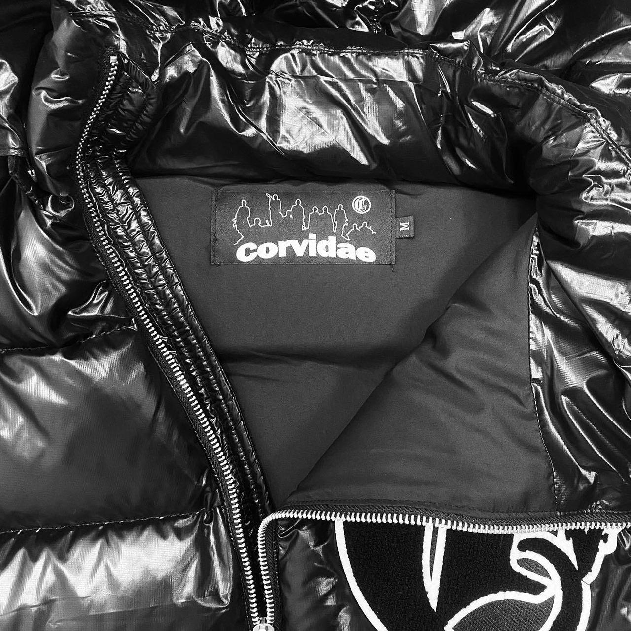 Corvidae shiny black puffer INFORMATION Colour... - Depop