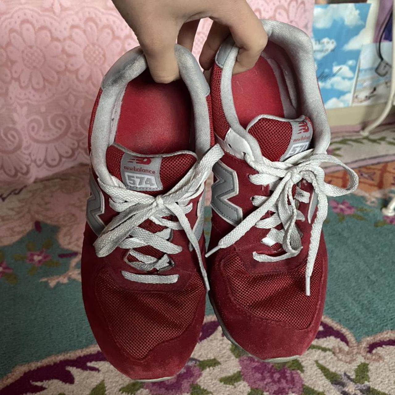 New Balance 547 Sneakers 🎪 Vintage red running shoes... - Depop