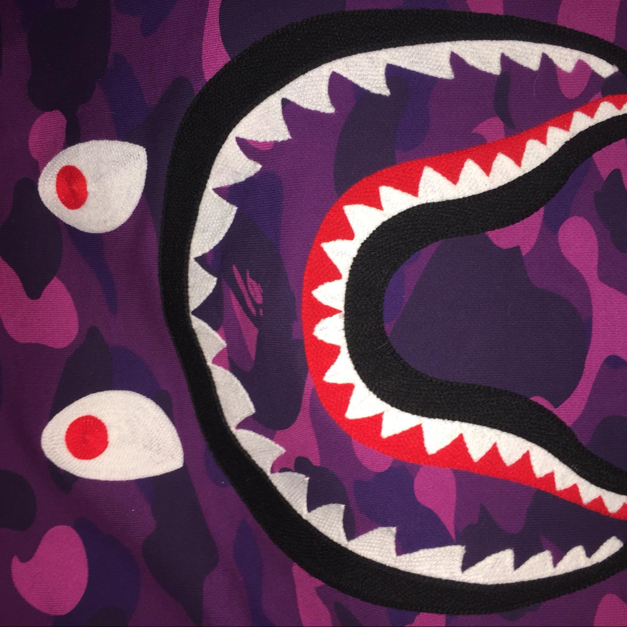 Bape Shark purple camo New New New Supreme bape - Depop