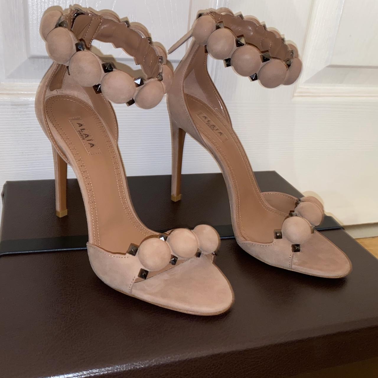 Ala a Bombe 110 studded suede sandals Alaia Depop