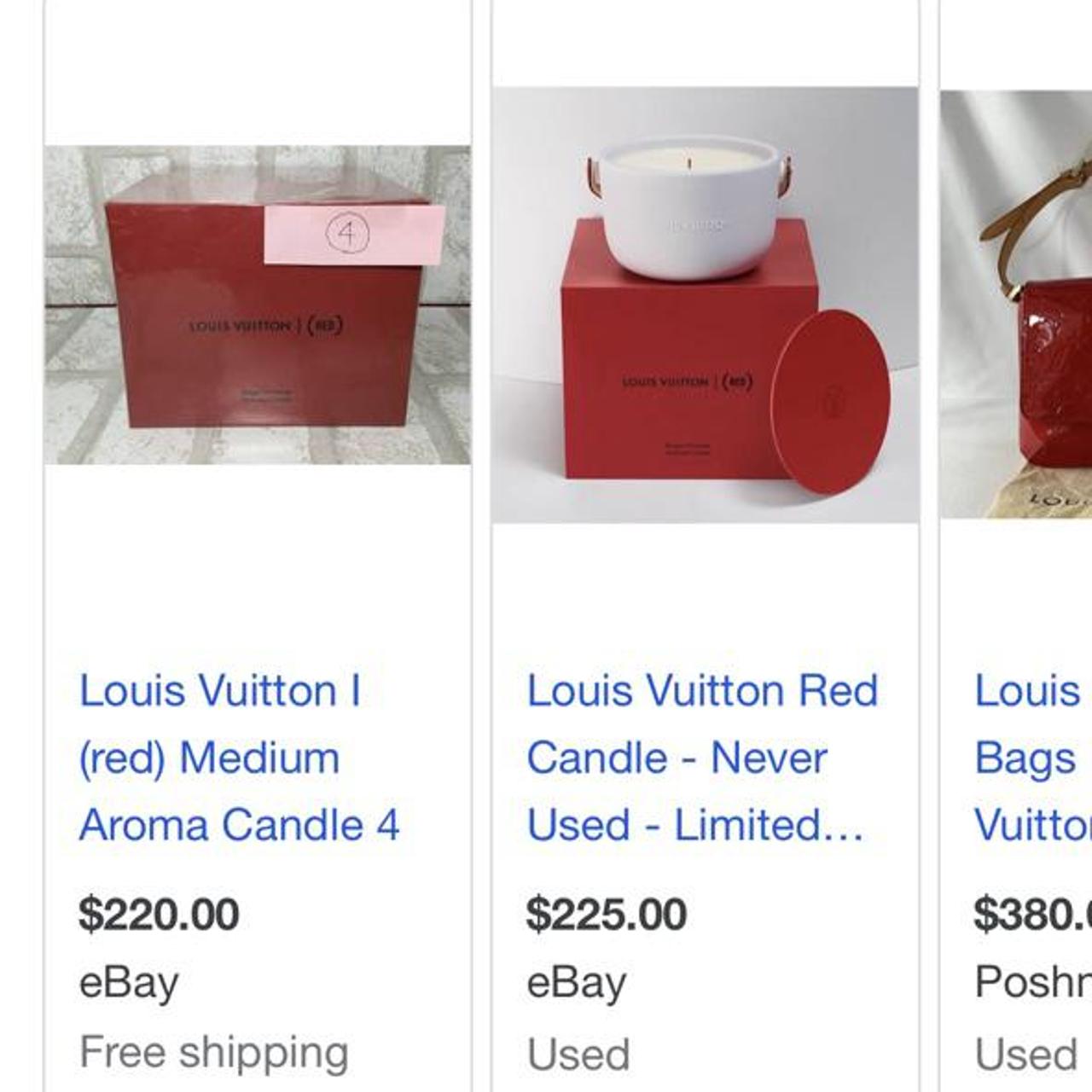 PERFUMED CANDLE LOUIS VUITTON I (RED) NEW NEVER... Depop
