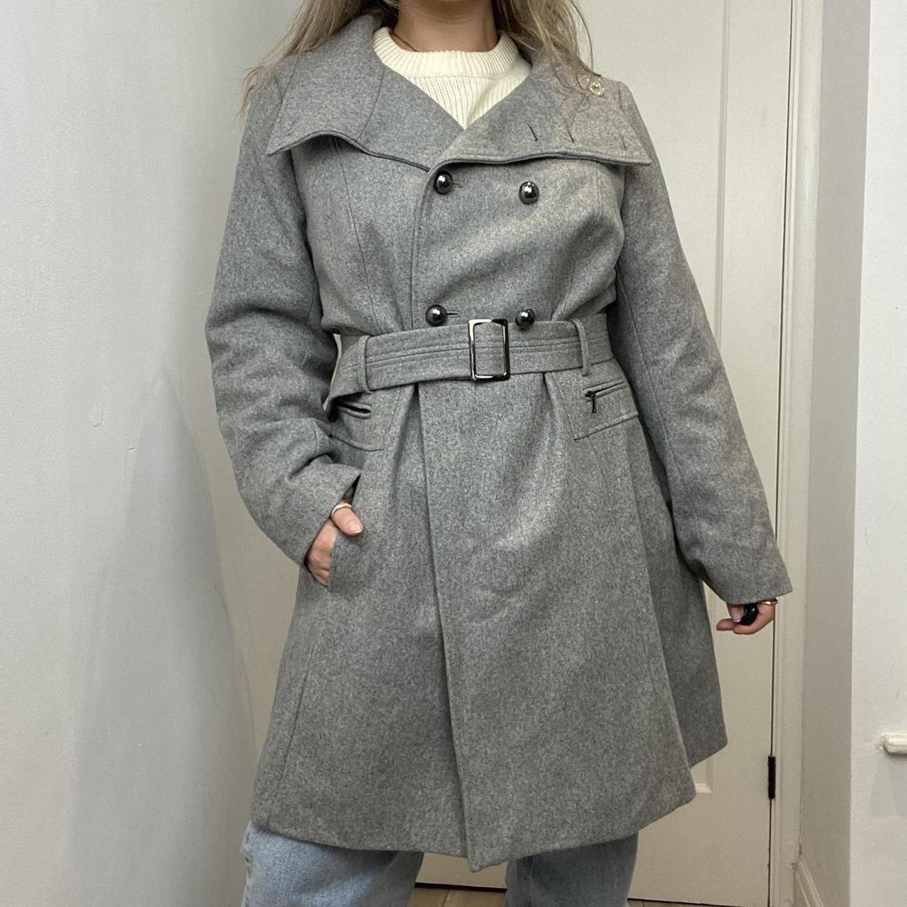 m&s grey coat