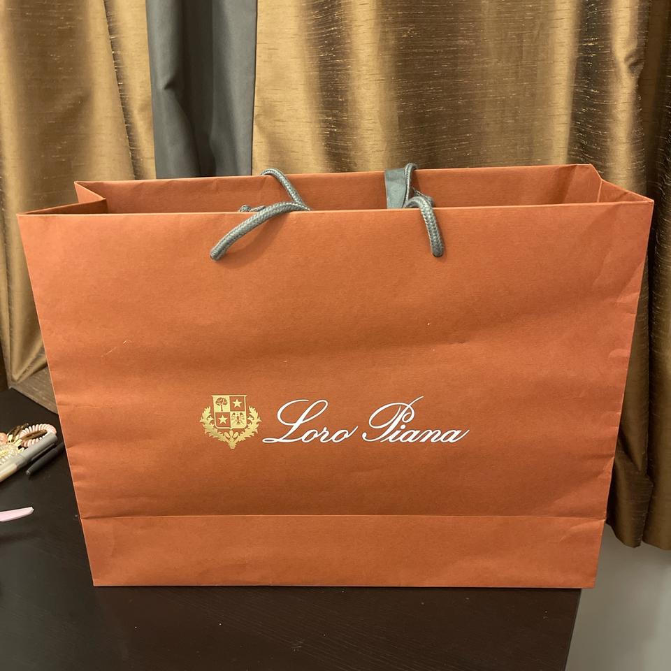 Loro Piana Gift Bag Shopping Bag- Beverly Hills Store - Size 16.5x12.5x5.25