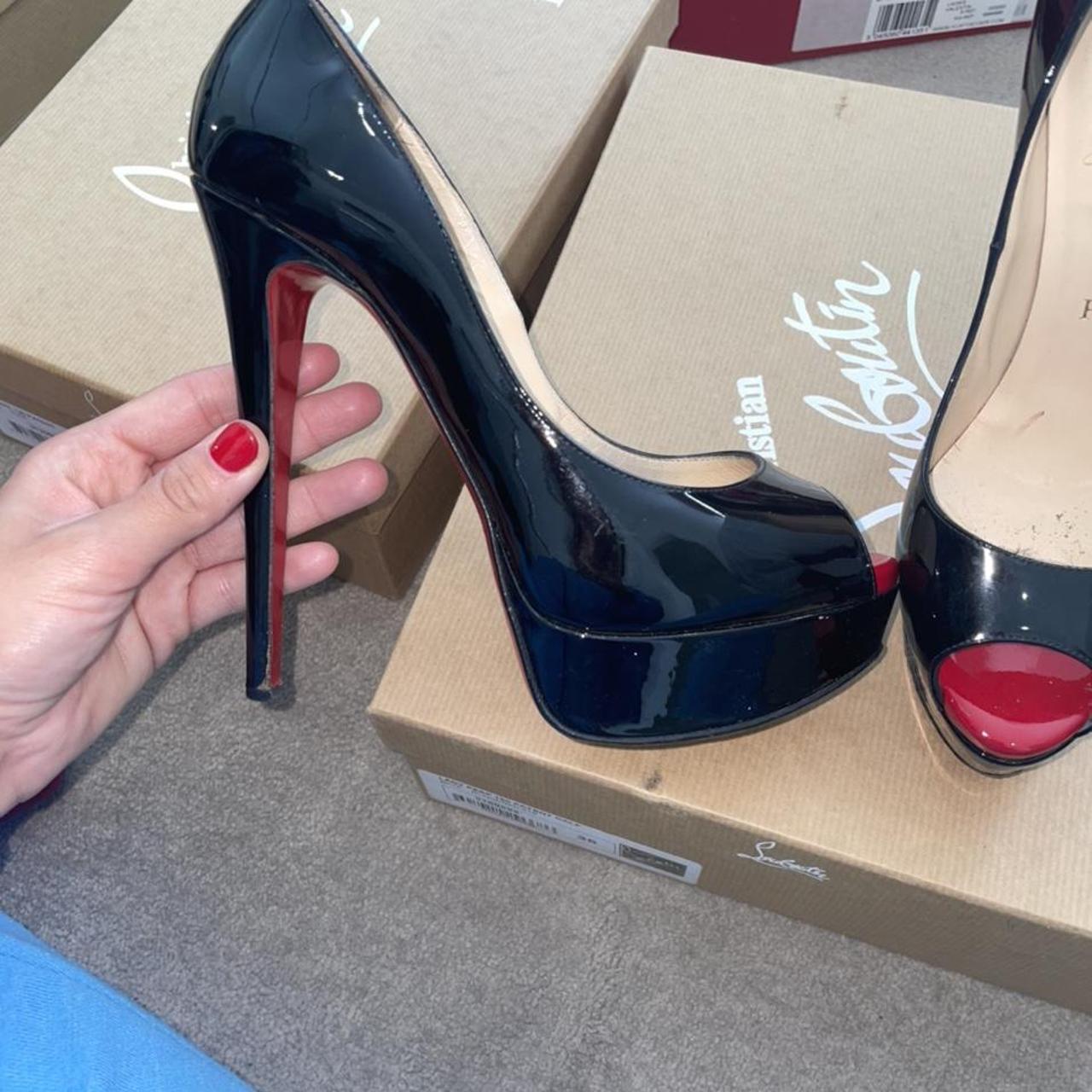 Black lady peep louboutins best sale