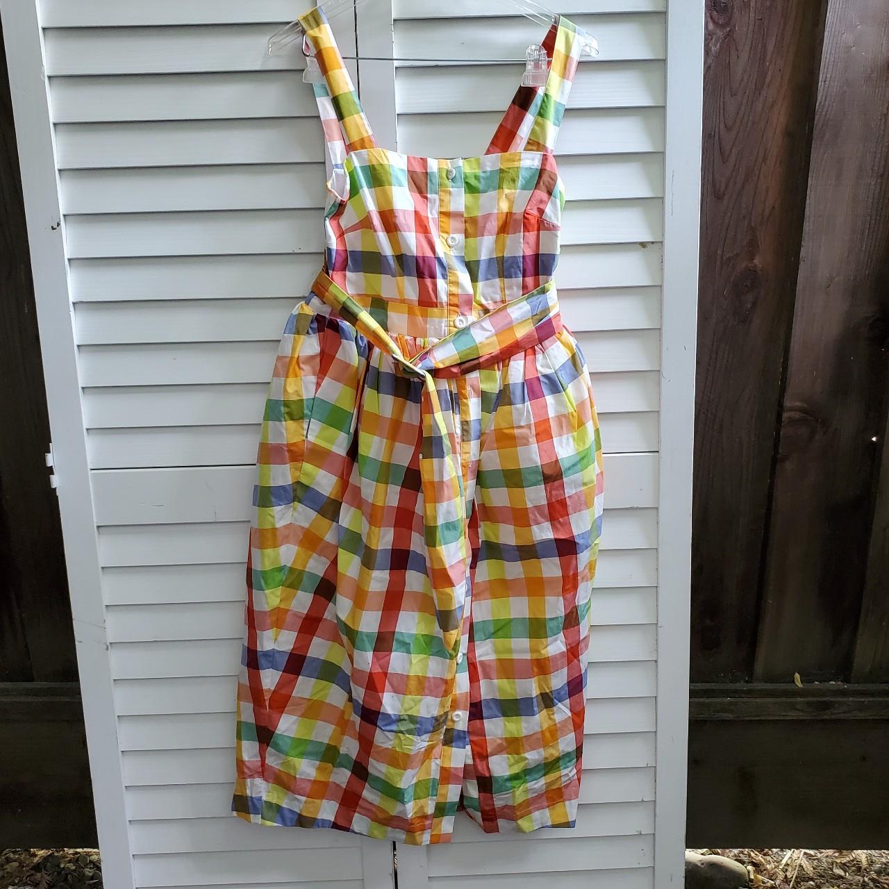 target rainbow plaid dress