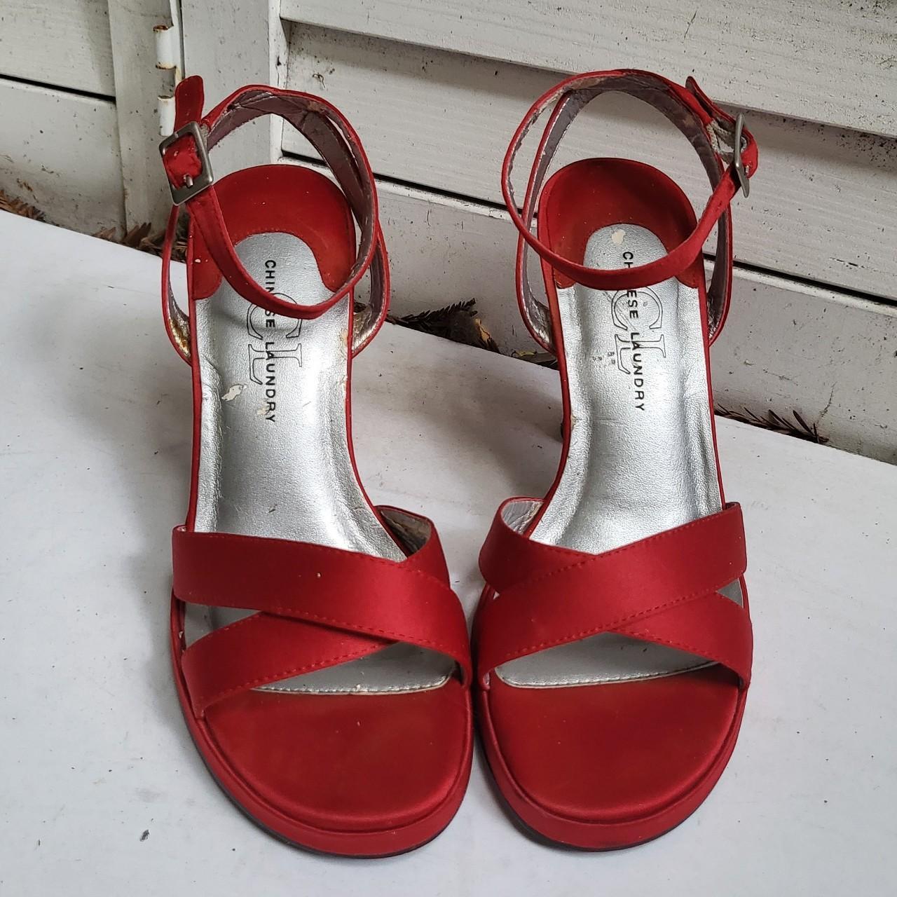 chinese laundry red sandals