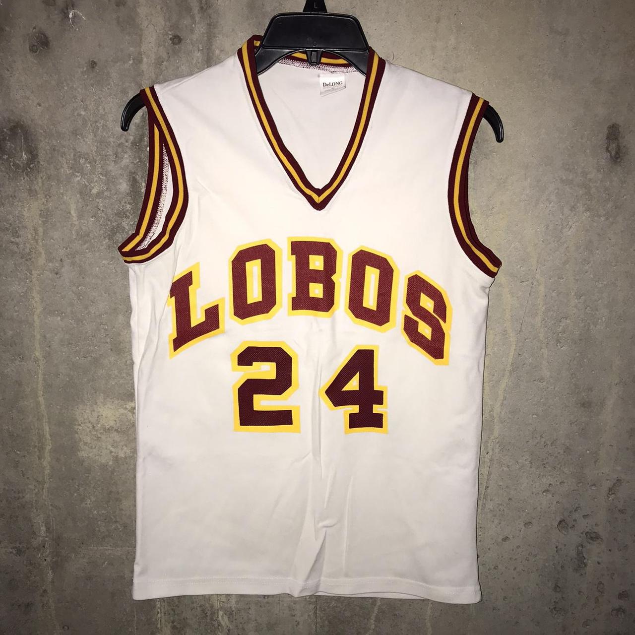 Vintage Early 1980s UNM New Mexico ‘Lobos’ jersey... Depop