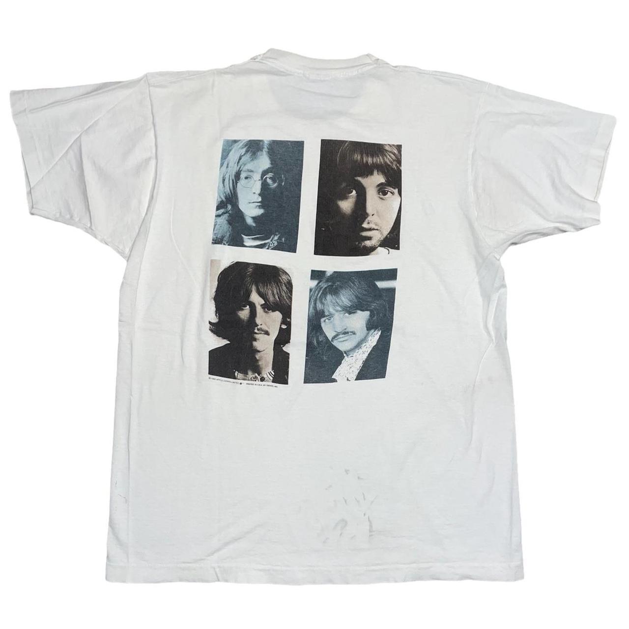 1990 ‘THE BEATLES’ RARE BAND TEE *white w/... - Depop