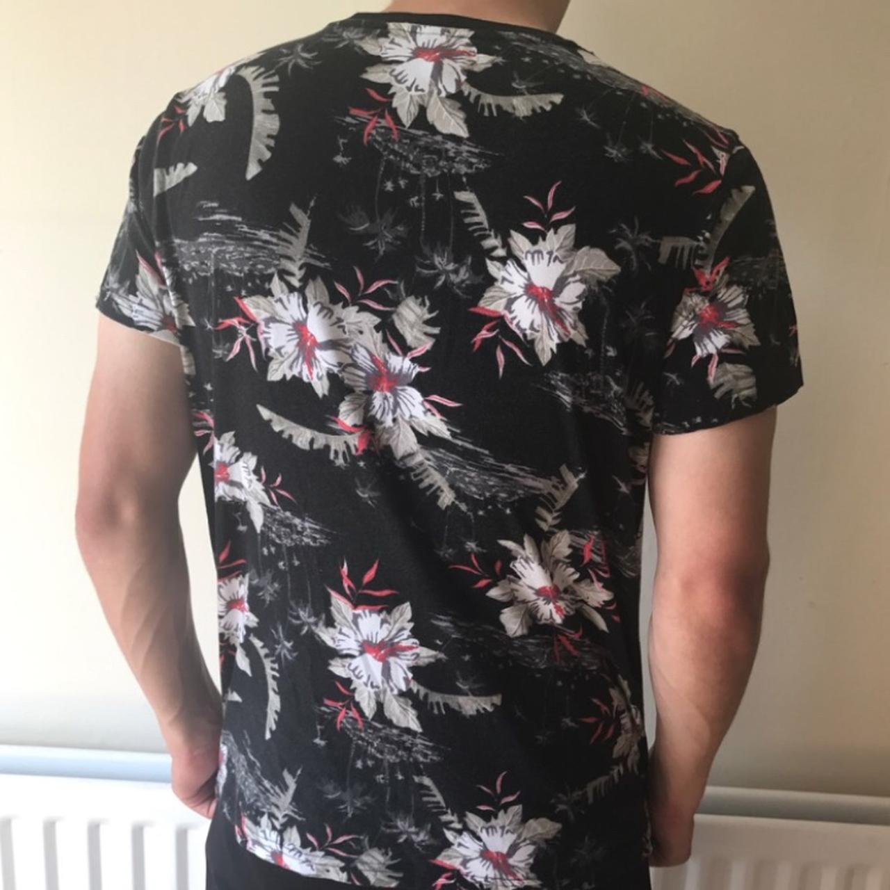 h&m mens floral t shirt