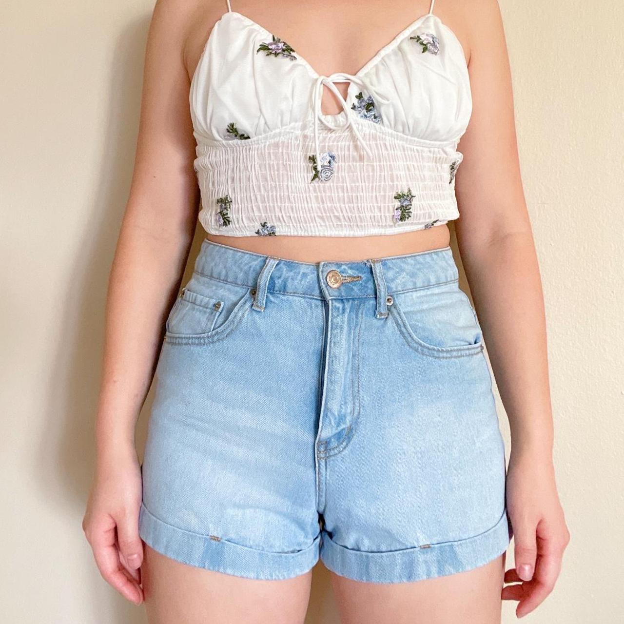 Forever 21 high waisted denim shorts best sale