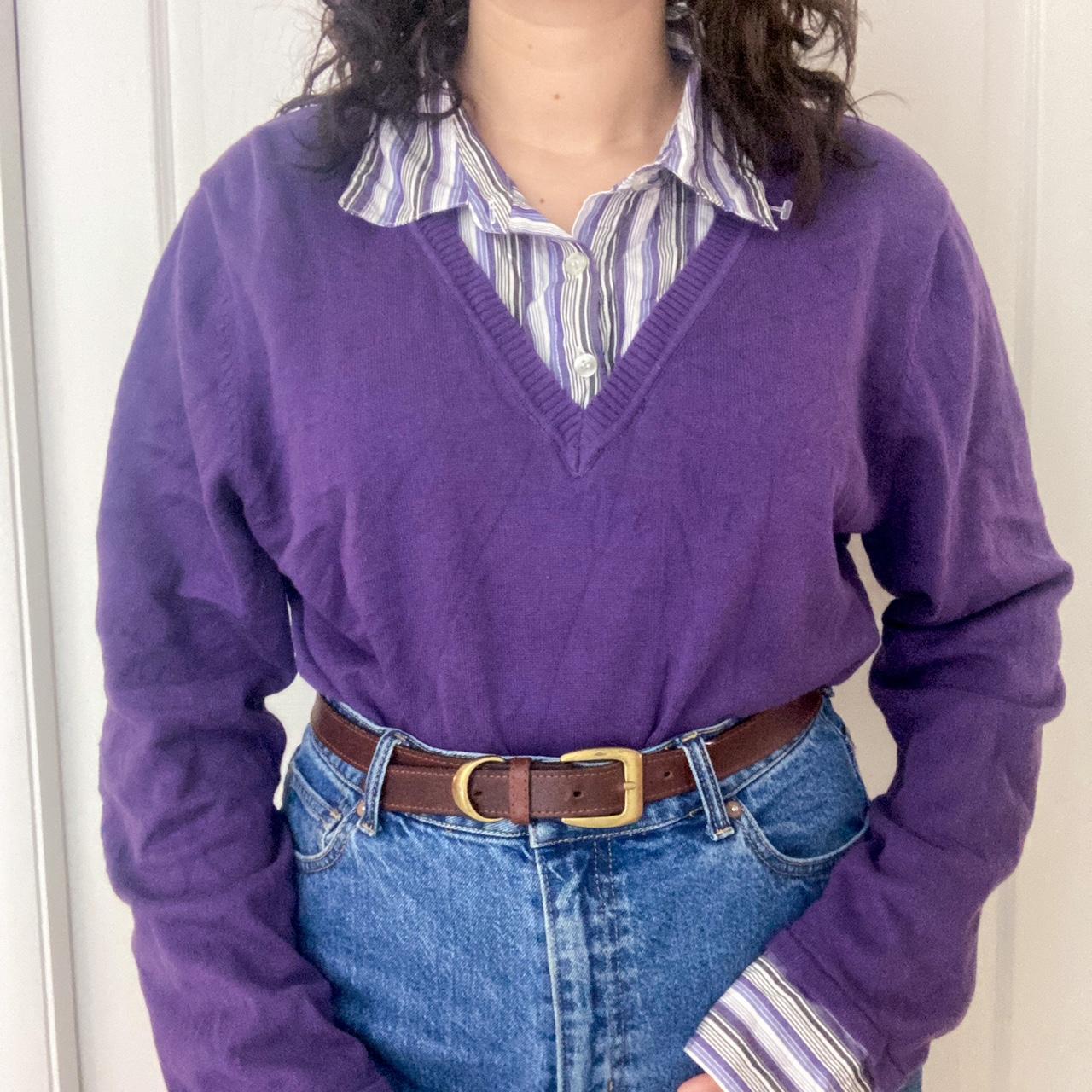 Product Image 1 - This faux-shirt, sweater combo is
