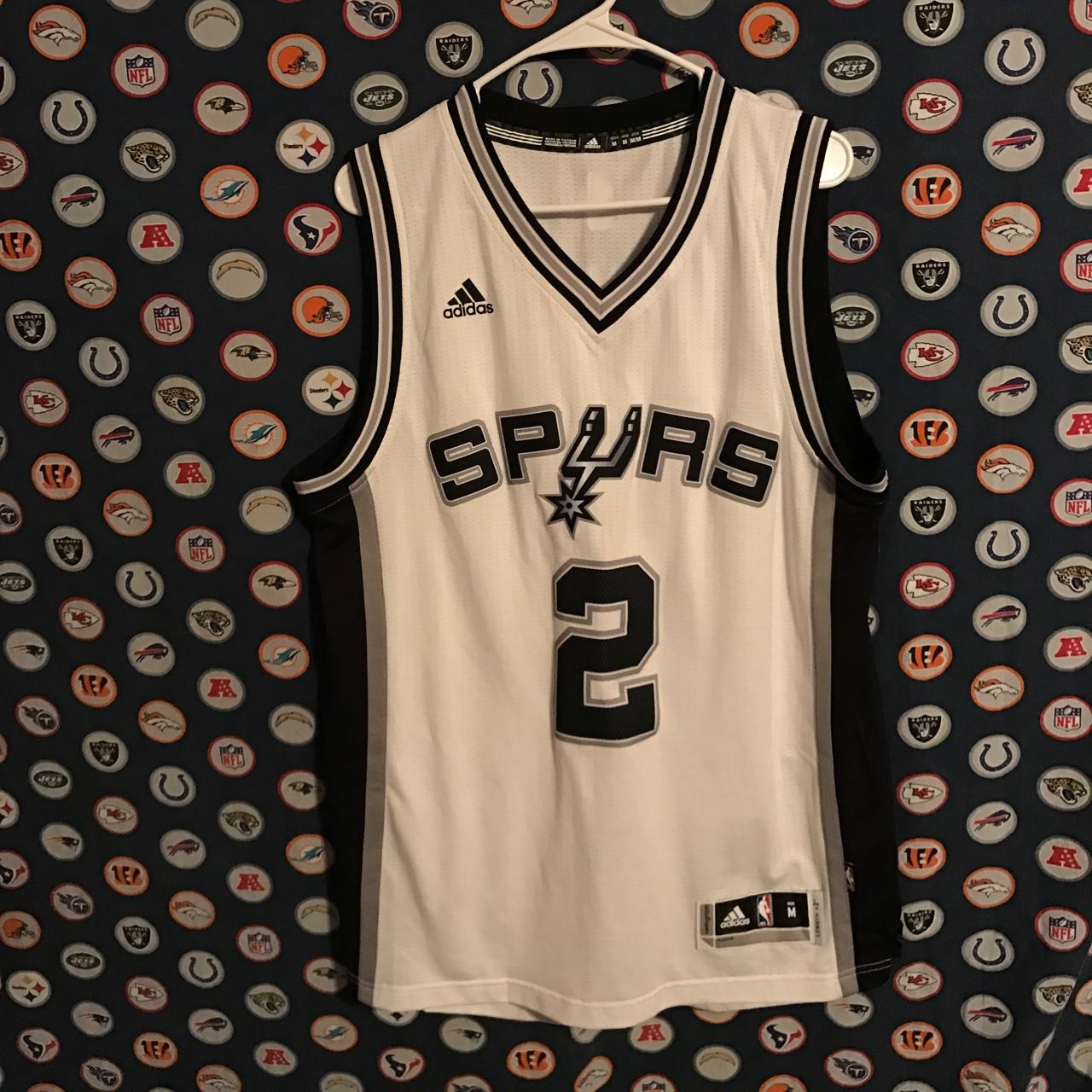 Kawhi Leonard Spurs Jersey with stitched NBA logo on - Depop