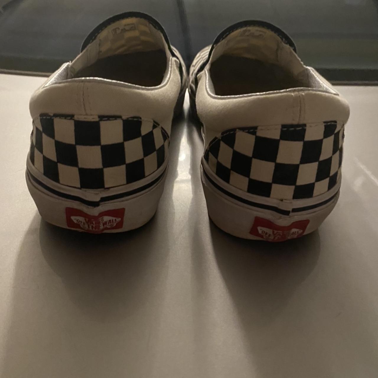 Slip on Checkerboard Vans size 9 men’s. Some... - Depop