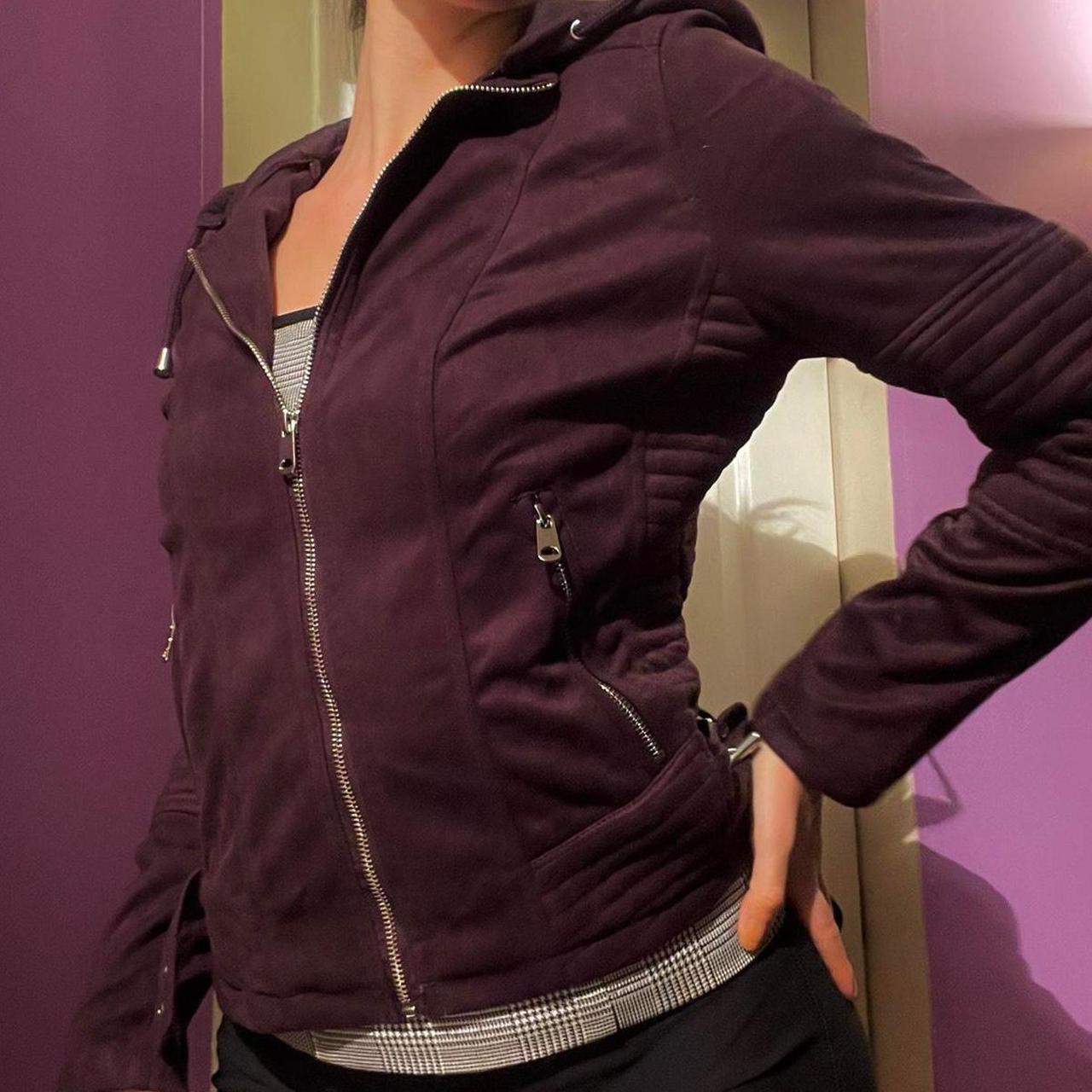 purple suede jacket