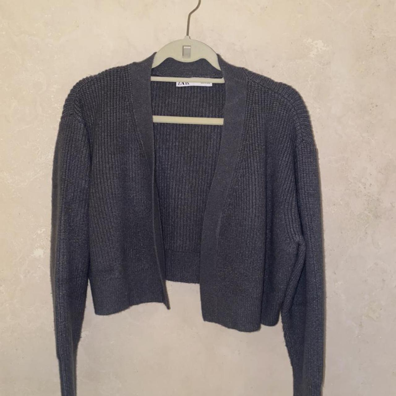 Zara Women's Grey Cardigan | Depop