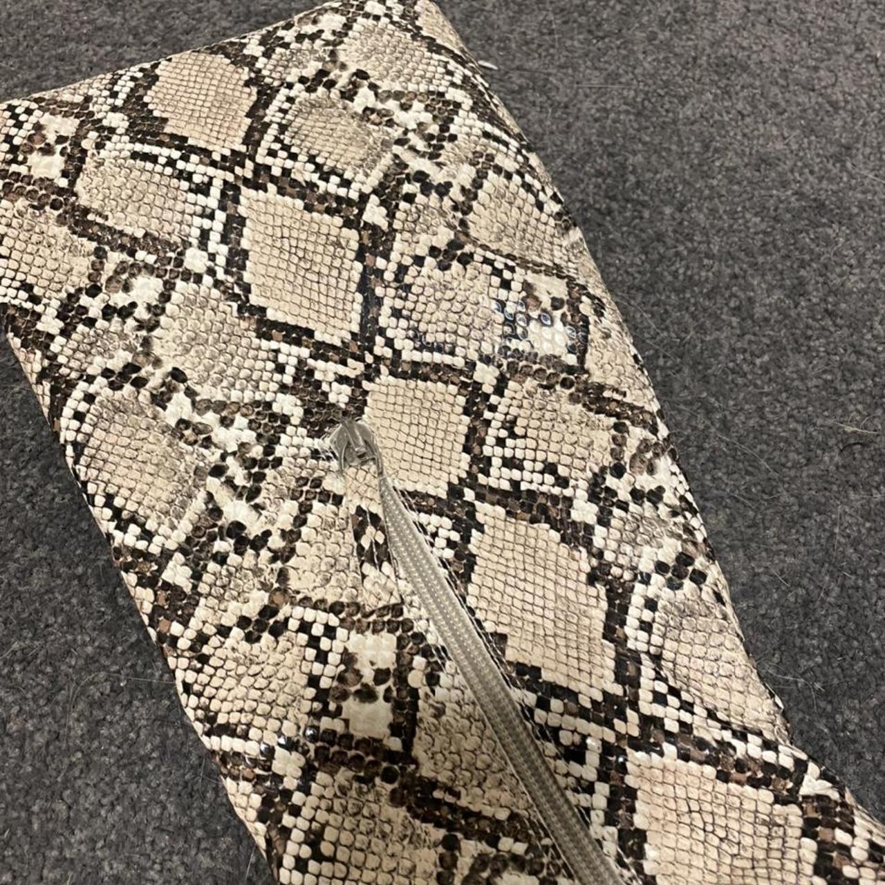 Glassons snake print high knee boots Size 38 Worn a Depop