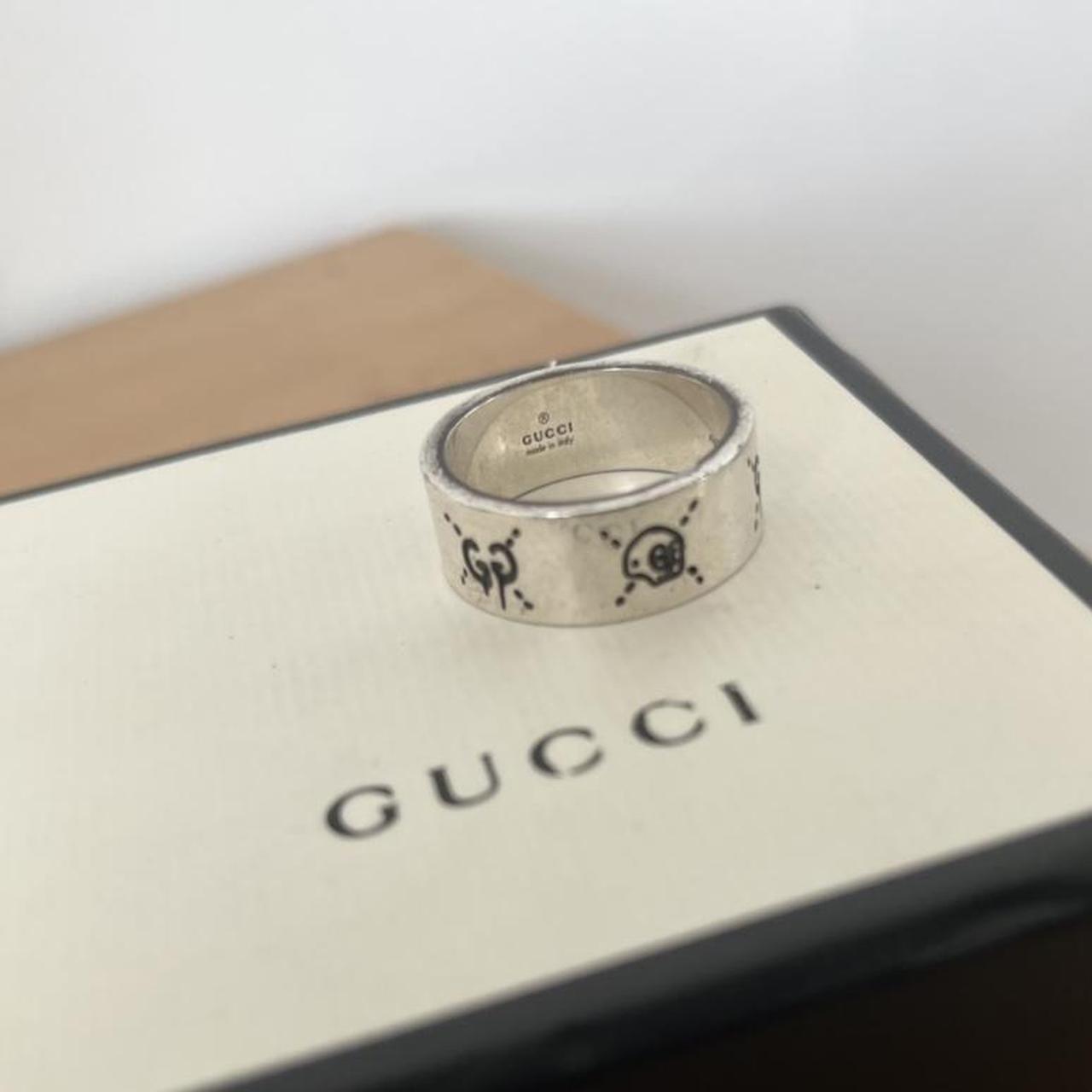 Gucci Ghost ring Size: XL V/W Could be a thumb ring... - Depop