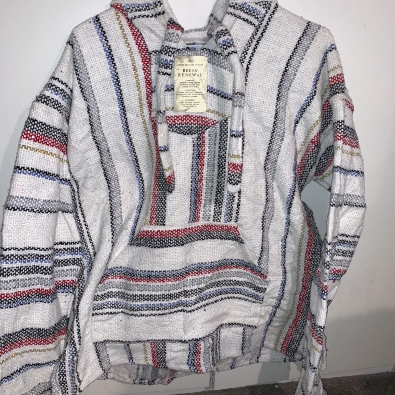 Vintage Urban Renewal striped hoodie in size medium,... - Depop