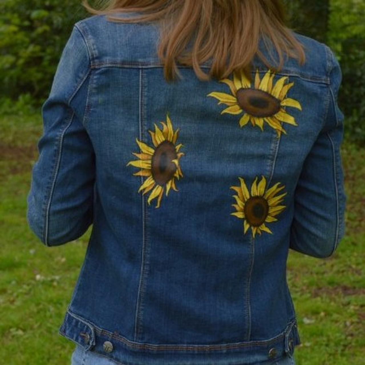 Sunflowers Printed Denim Jacket – PAP Art Store